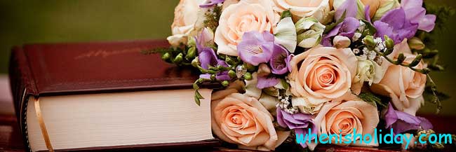 Book & flowers