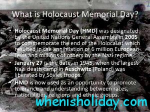What is Holocaust Memorial Day
