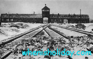 Nazi German concentration camp at Auschwitz-Birkenau