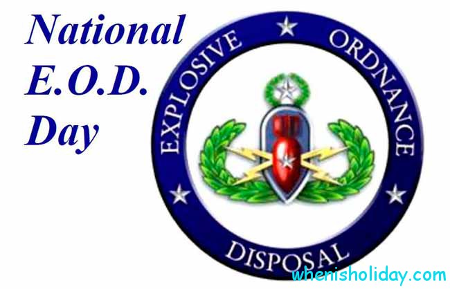 National Explosive Ordnance Disposal (EOD) Day 2018