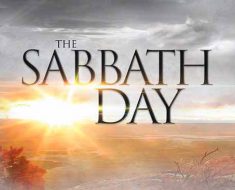 The Sabbath 2017