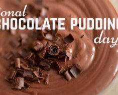 National Chocolate Pudding Day 2017