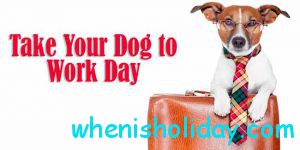 National Take Your Dog To Work Day 2017