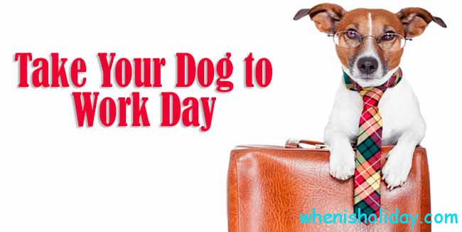 Nationaler Bring-Den-Hund-zur-Arbeit-Tag