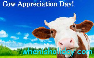 National Cow Appreciation Day 2017