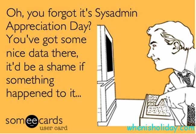 System Administrator Appreciation Day