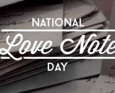 National Love Note Day 2017