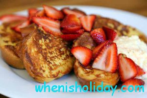 French Toasts with strawberries