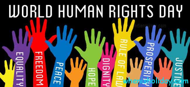 Plakat zum Tag der Menschenrechte