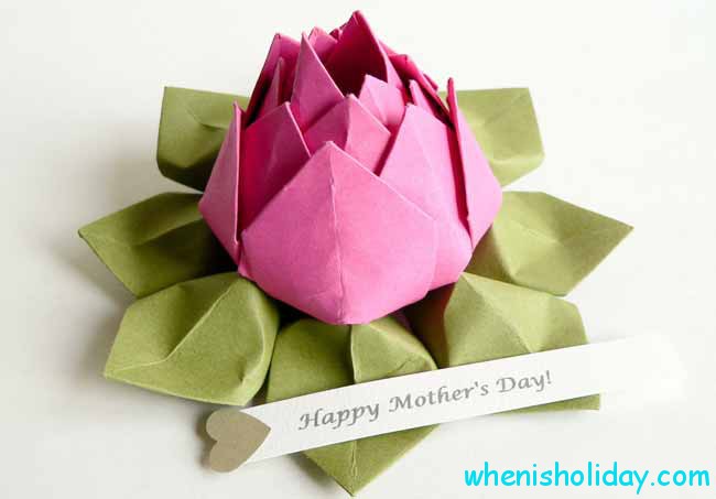 Origami-Blume zum Muttertag 