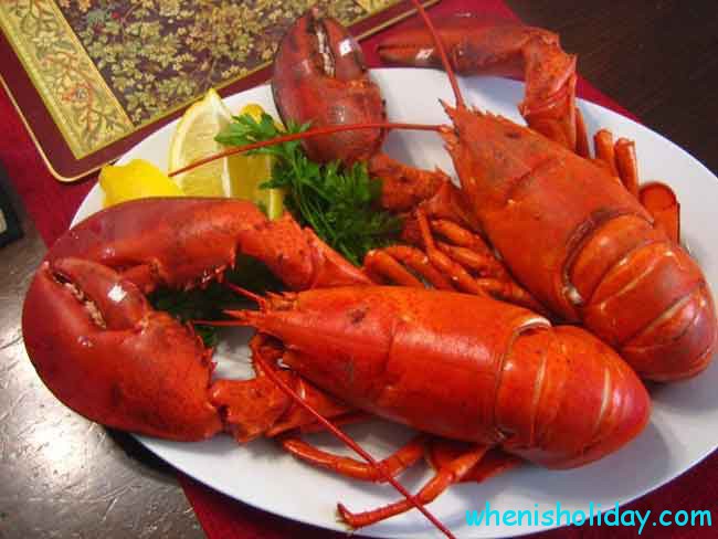 Lobsters served