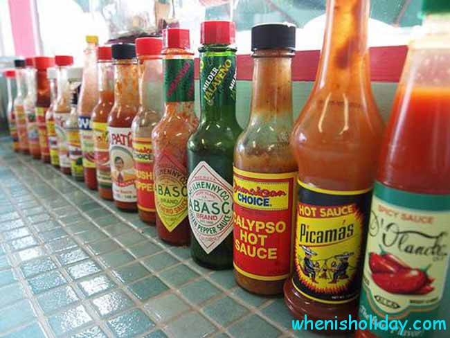 Bottles with Hot Sauce