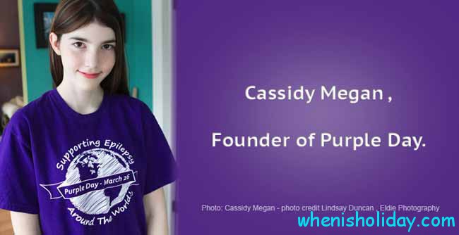 The founder of the Purple Day