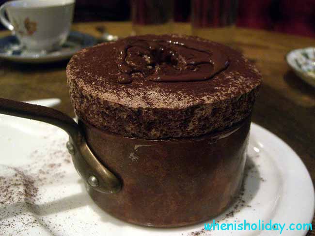 Chocolate Soufflé baked