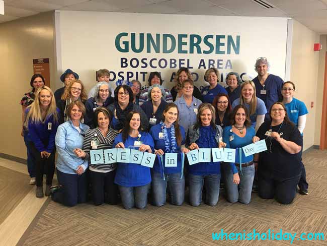 People Dressed in Blue Day