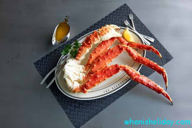 Crab legs on a plate