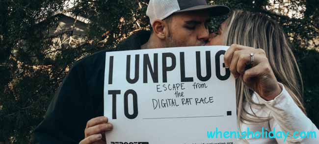 I unplug to