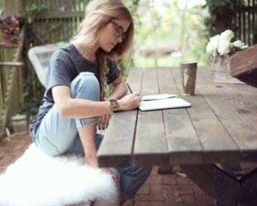girl writing