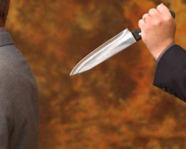 knife in hand