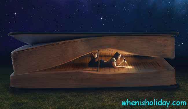 woman inside a book