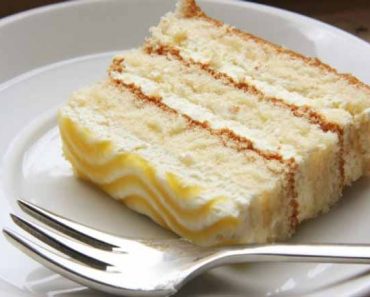 Piece of Lemon Chiffon Cake