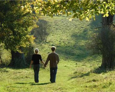 Couple in park