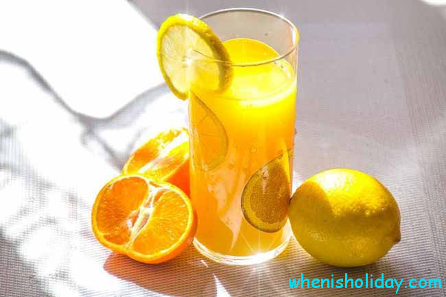 orange and lemon juice