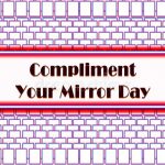 july-month-special-day-compliment-your-mirror-text-effect-background-happy-calendar-workplace-empty-space-copy-right-222241855