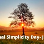 ✌ National Simplicity Day in 2021