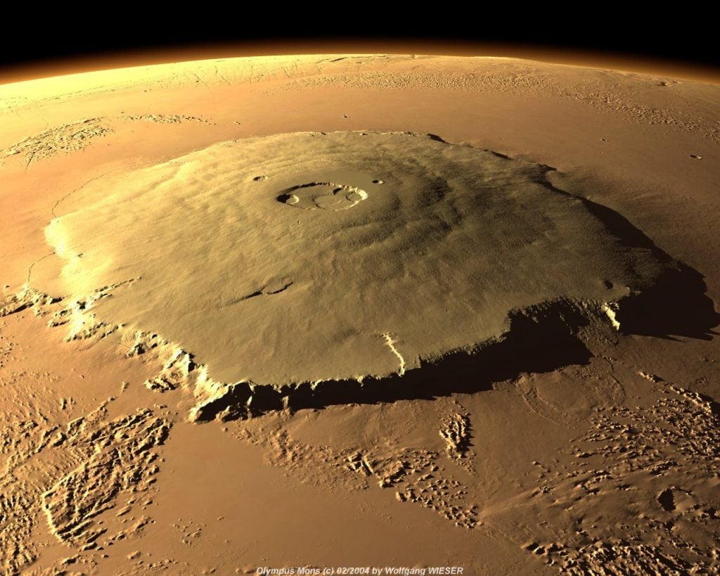 Mount Olympus on Mars - 30 km