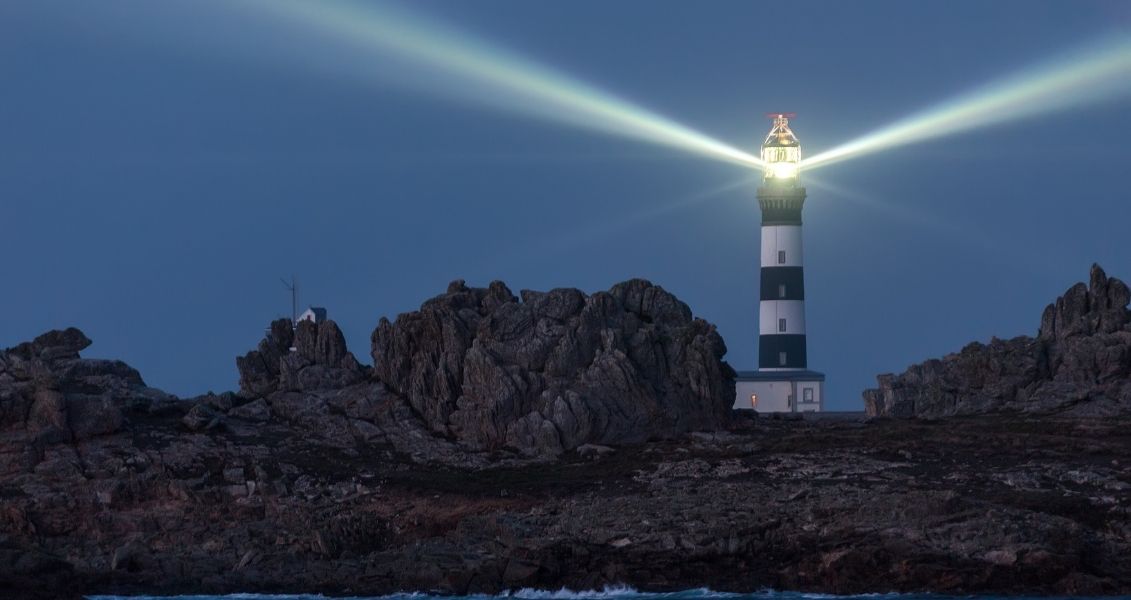 Lighthouse lighting day